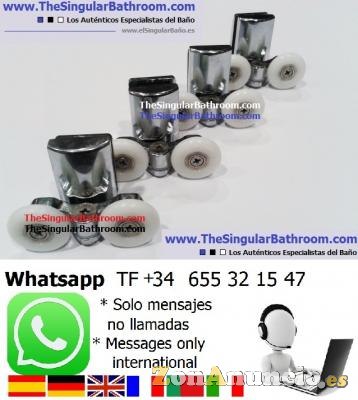 Rodamientos mamparas, recambios Profiltek, Metalkris,